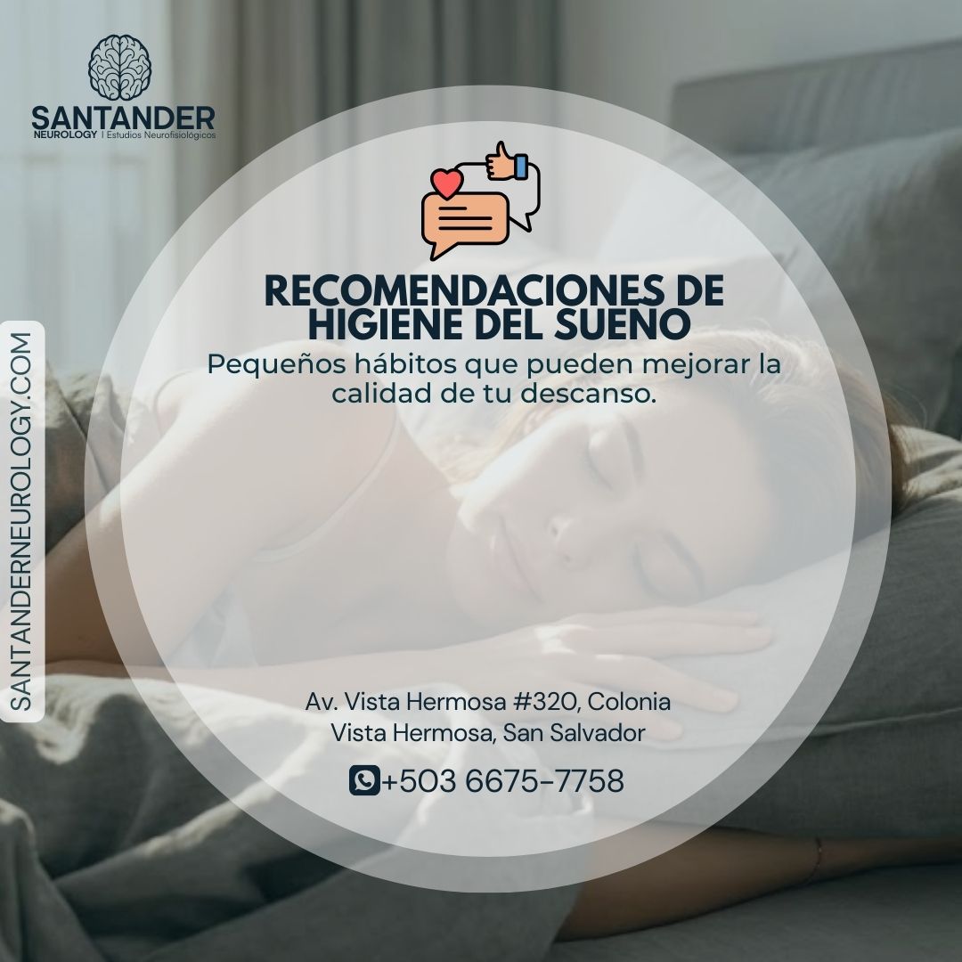 Recomendaciones de higiene del sueño - Santander Neurology