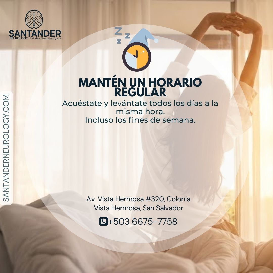 Mantén un horario regular