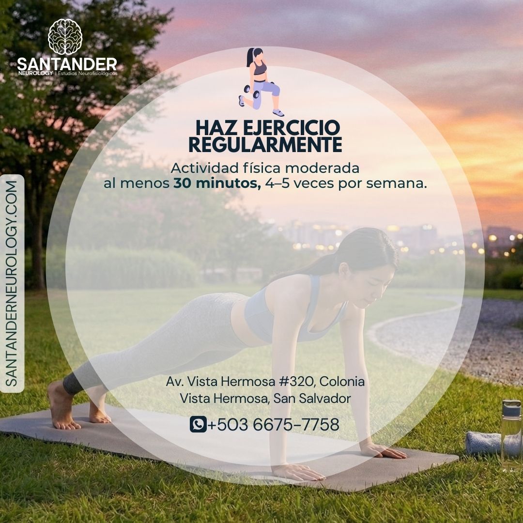 Haz ejercicio regularmente